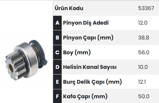 FORM53367-Marş Dişlisi