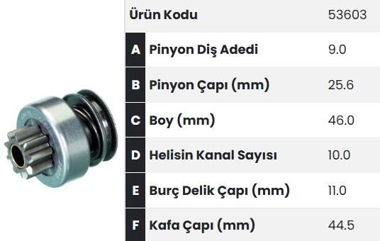 FORM53603-Marş Dişlisi