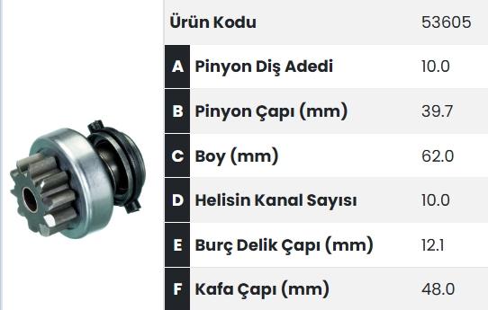 FORM53605-Marş Dişlisi