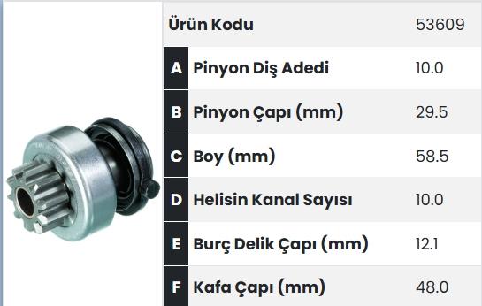 FORM53609-Marş Dişlisi
