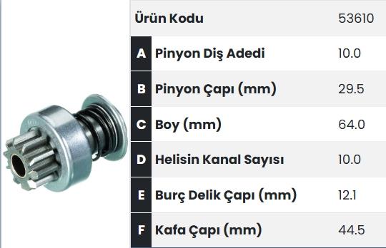 FORM53610-Marş Dişlisi