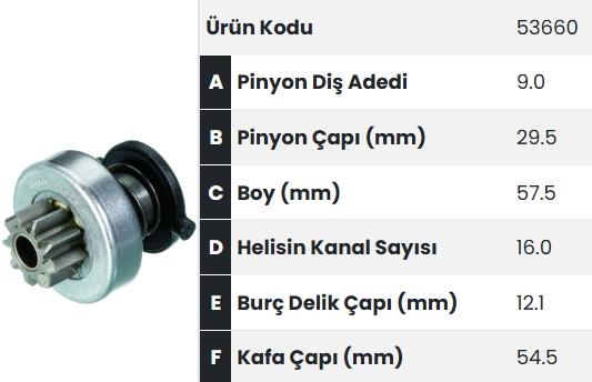 FORM53660-Marş Dişlisi
