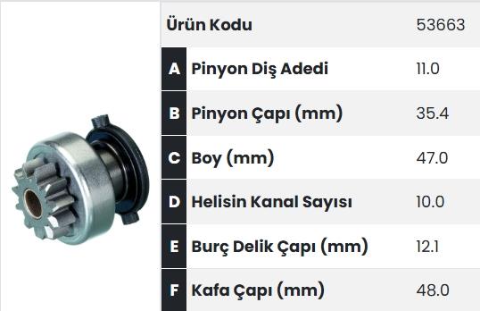 FORM53663-Marş Dişlisi