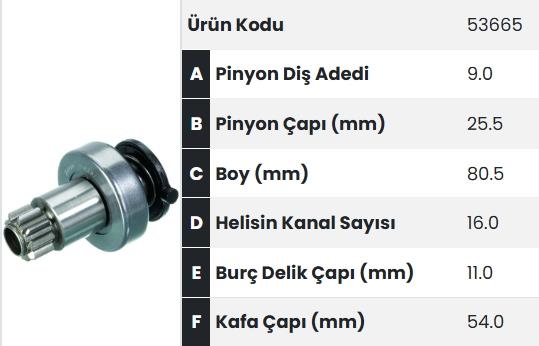 FORM53665-Marş Dişlisi