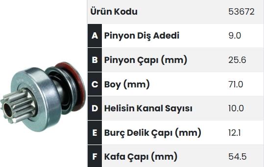 FORM53672-Marş Dişlisi