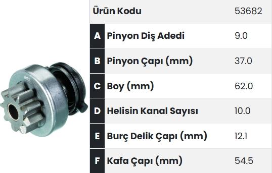 FORM53682-Marş Dişlisi