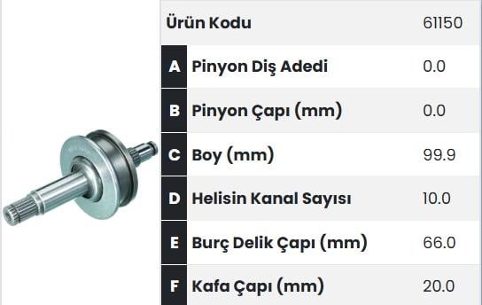 FORM61150-Marş Dişlisi