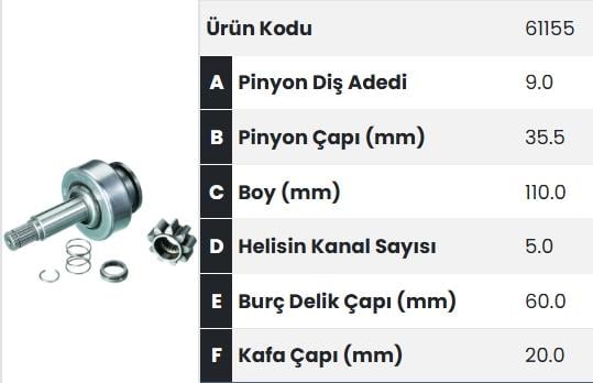 FORM61155-Marş Dişlisi