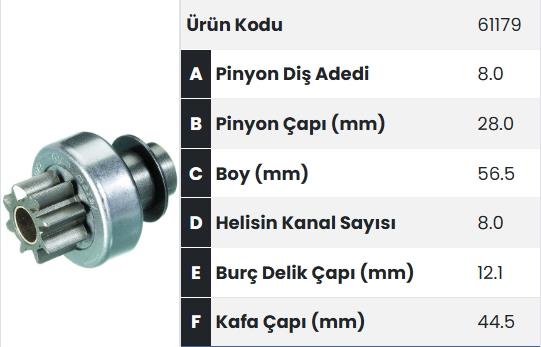 FORM61179-Marş Dişlisi
