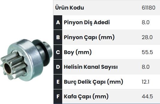 FORM61180-Marş Dişlisi