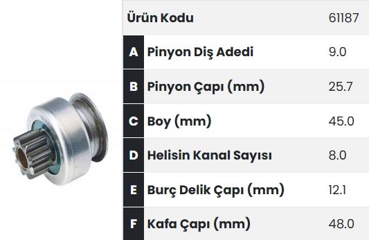 FORM61187-Marş Dişlisi