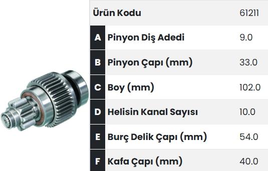FORM61211-Marş Dişlisi