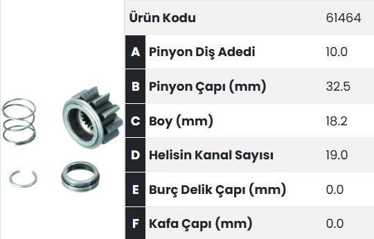FORM61464-Marş Dişlisi