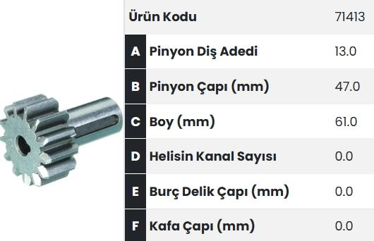FORM71413-Marş Dişlisi