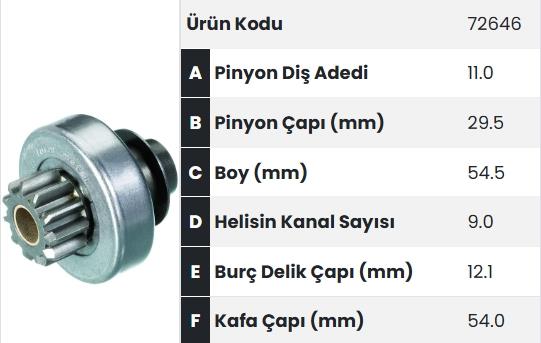 FORM72646-Marş Dişlisi
