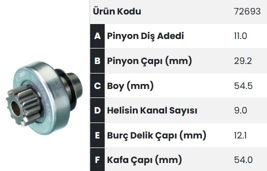 FORM72693-Marş Dişlisi