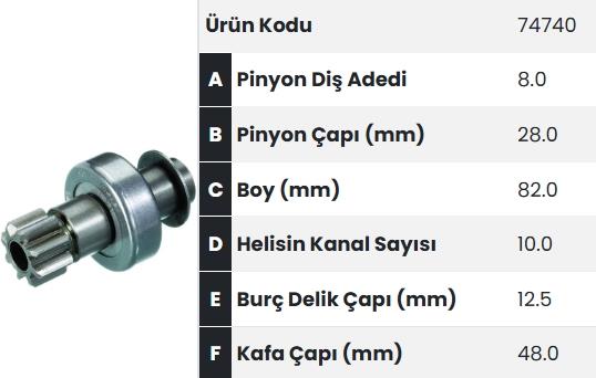 FORM74740-Marş Dişlisi