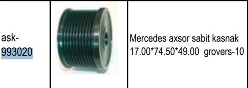 GMP993020-Alternatör Kasnağı