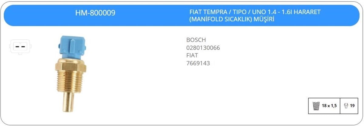Hararet Müşürü Fiat Tempra Tipo Uno 1 4  16