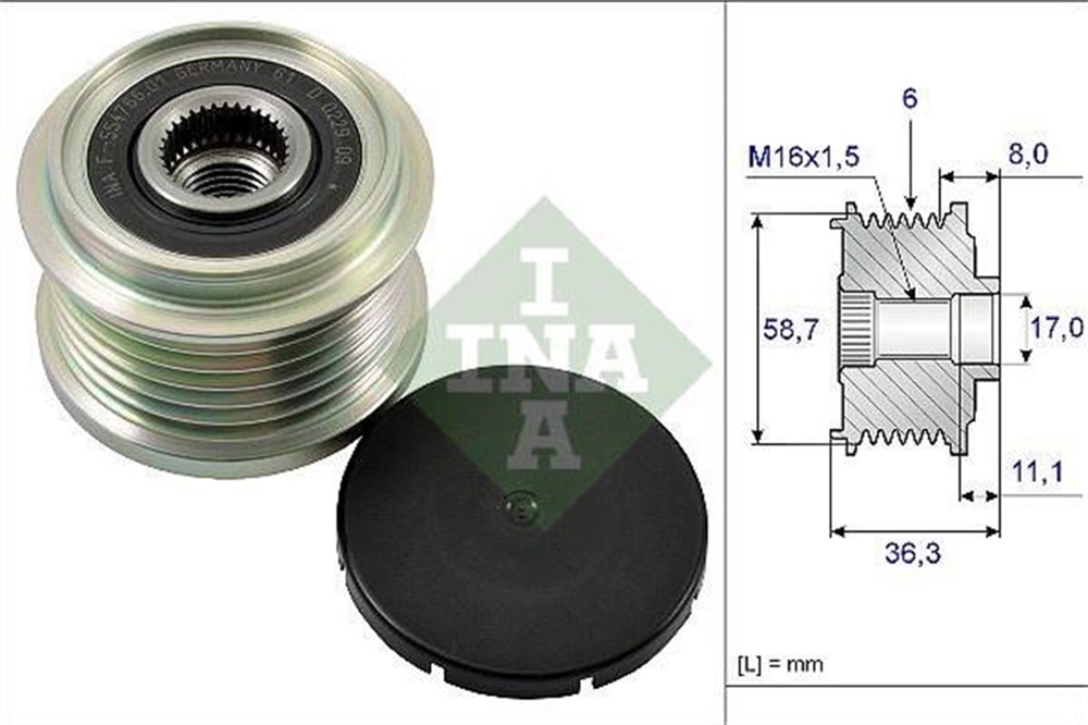 INA535016010-Alternatör Kasnağı
