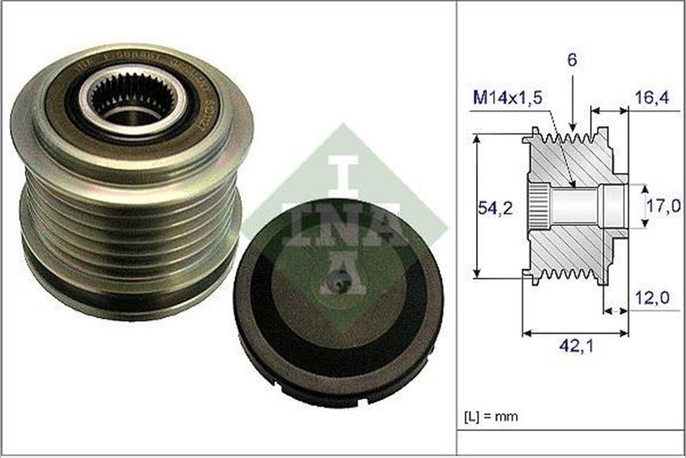 INA535018110-Alternatör Kasnağı