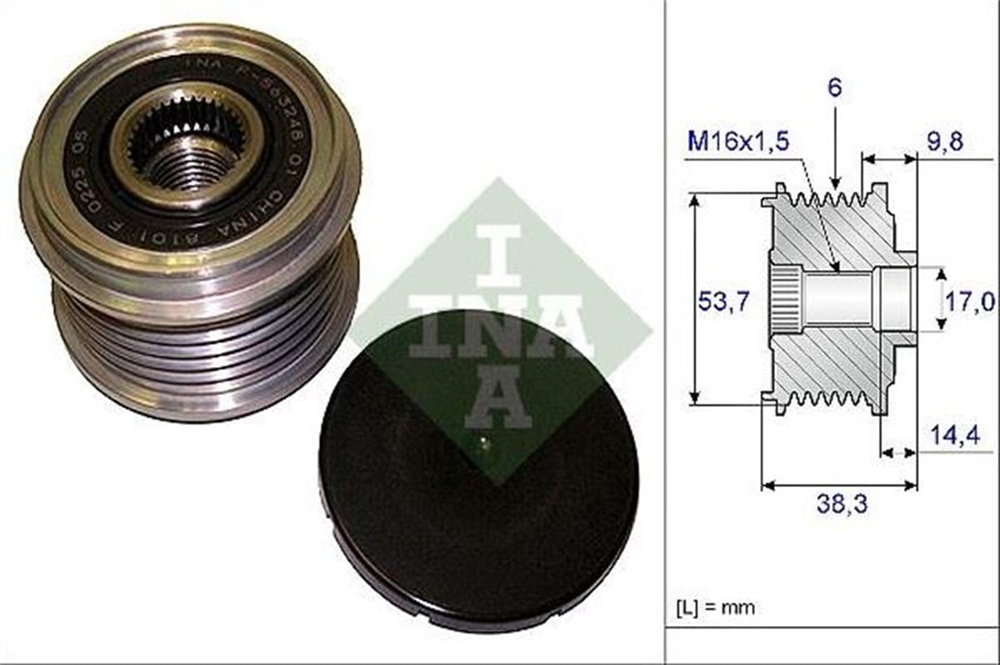 INA535020310-Alternatör Kasnağı