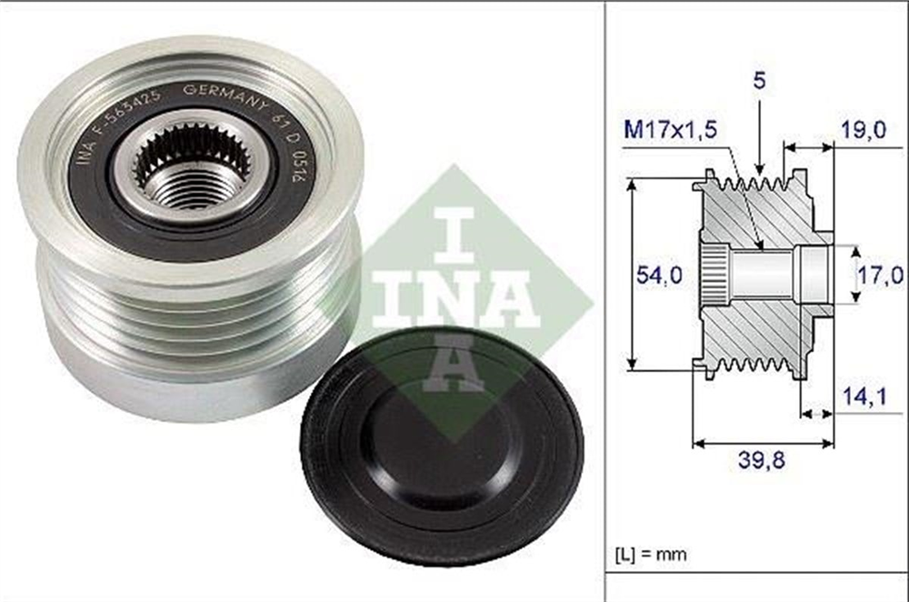 INA535022110-Alternatör Kasnağı