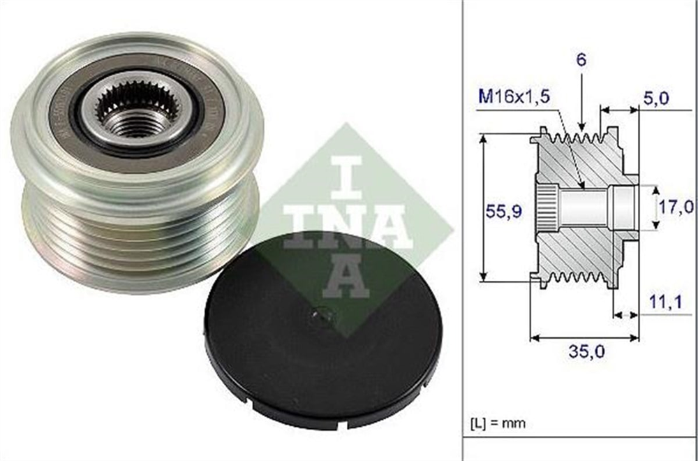 INA535022210-Alternatör Kasnağı
