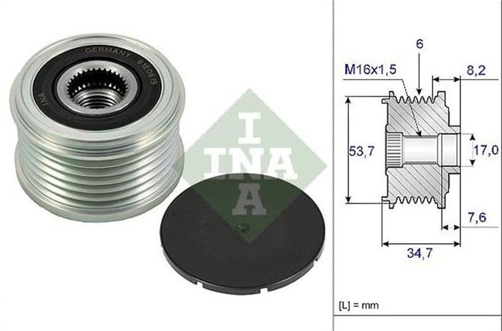 INA535022410-Alternatör Kasnağı