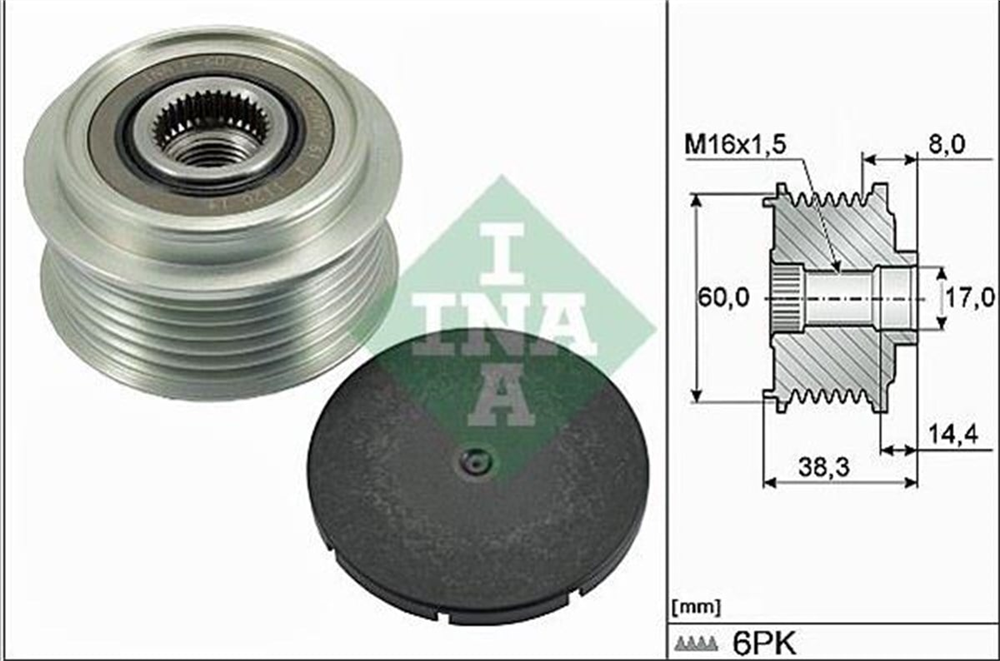 INA535028910-Alternatör Kasnağı