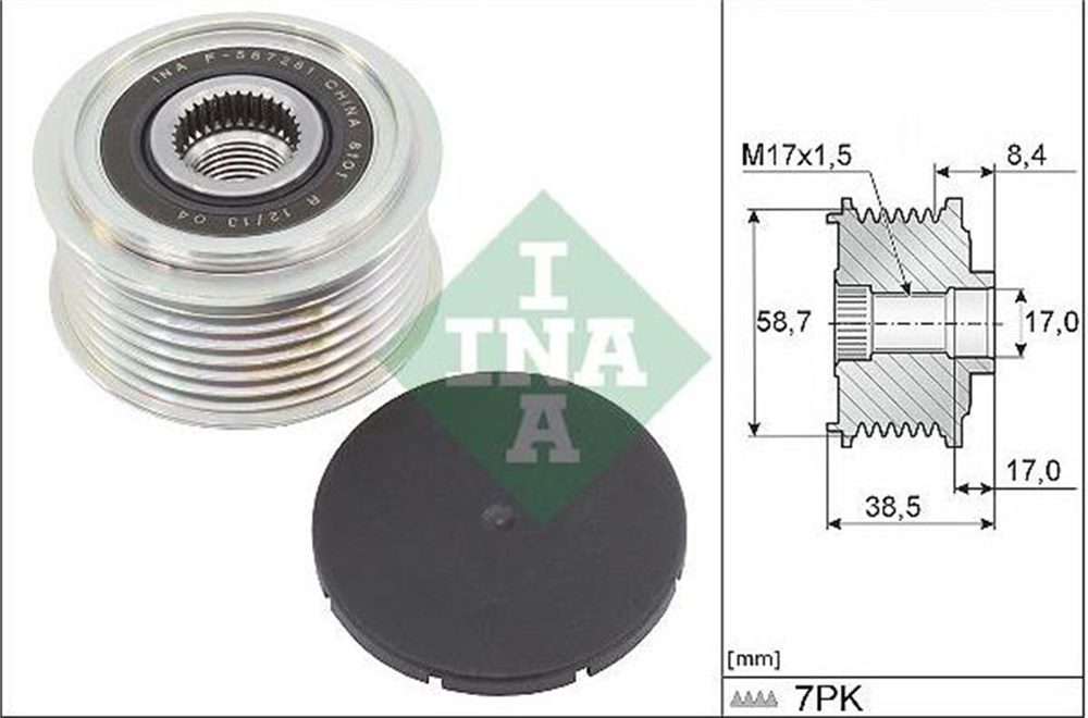 INA535031810-Alternatör Kasnağı