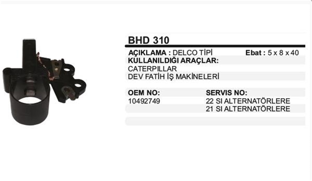 ITHBHD310-Marş Kömürü ve Kömür Yuvası