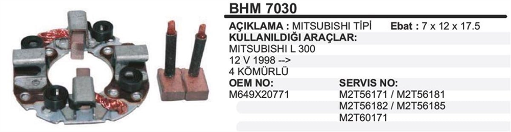 ITHBHM7030-Marş Kömürü ve Kömür Yuvası