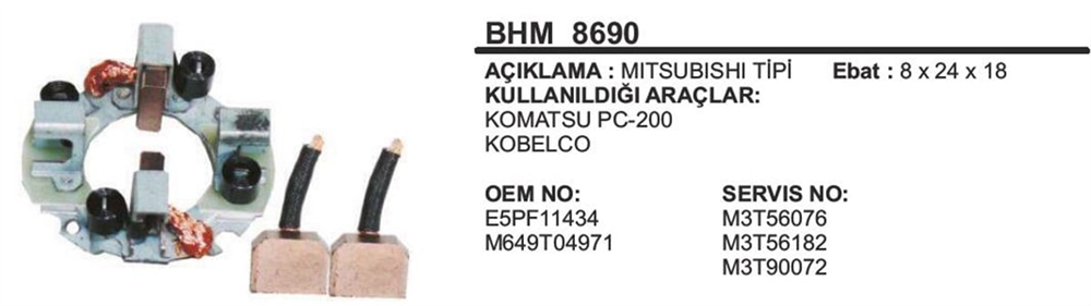 ITHBHM8690-Marş Kömürü ve Kömür Yuvası