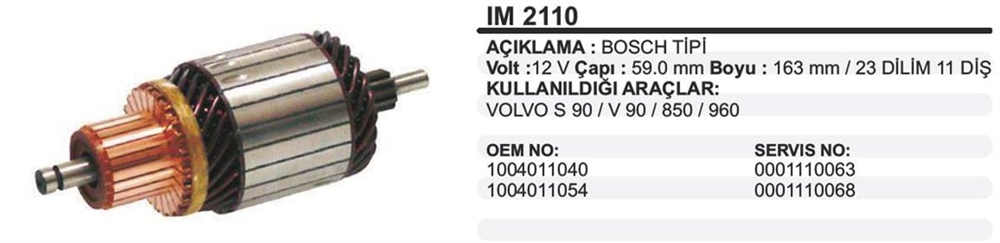 ITHIM2110-Marş Kollektörleri