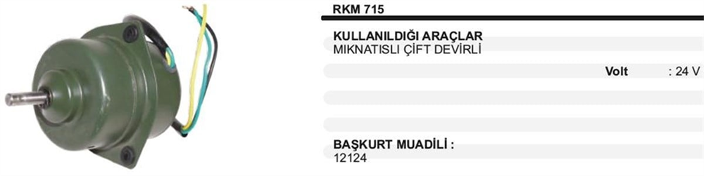 ITHKM715-Kalorifer Motoru