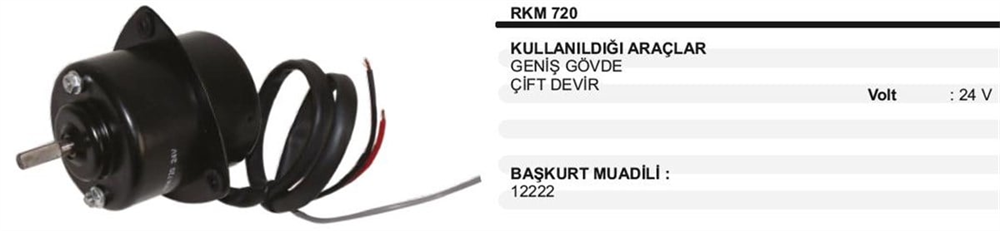 ITHKM720-Kalorifer Motoru