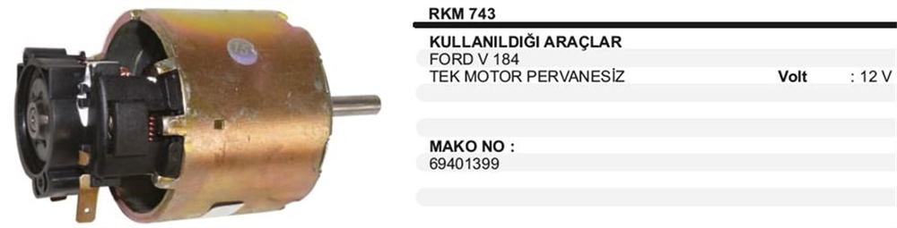 ITHKM743-Kalorifer Motoru
