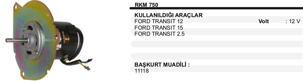 ITHKM750-Kalorifer Motoru