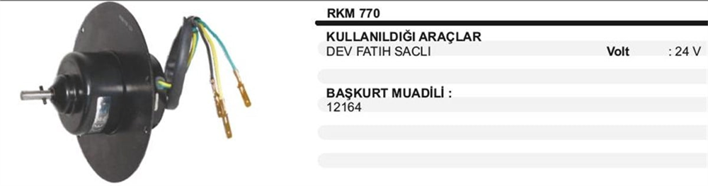 ITHKM770-Kalorifer Motoru