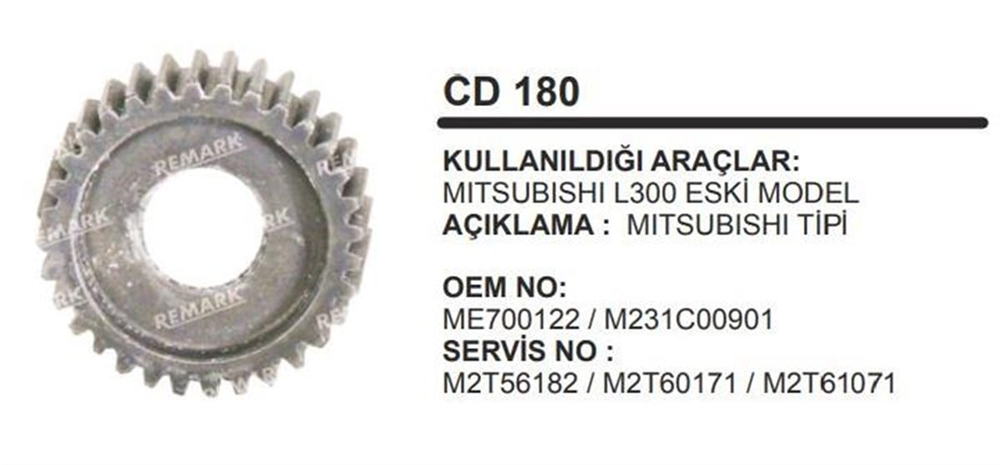 ITHMDCD180-Marş Dişlisi