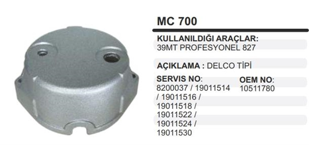 ITHMKMC700-Marş Arka Kapağı