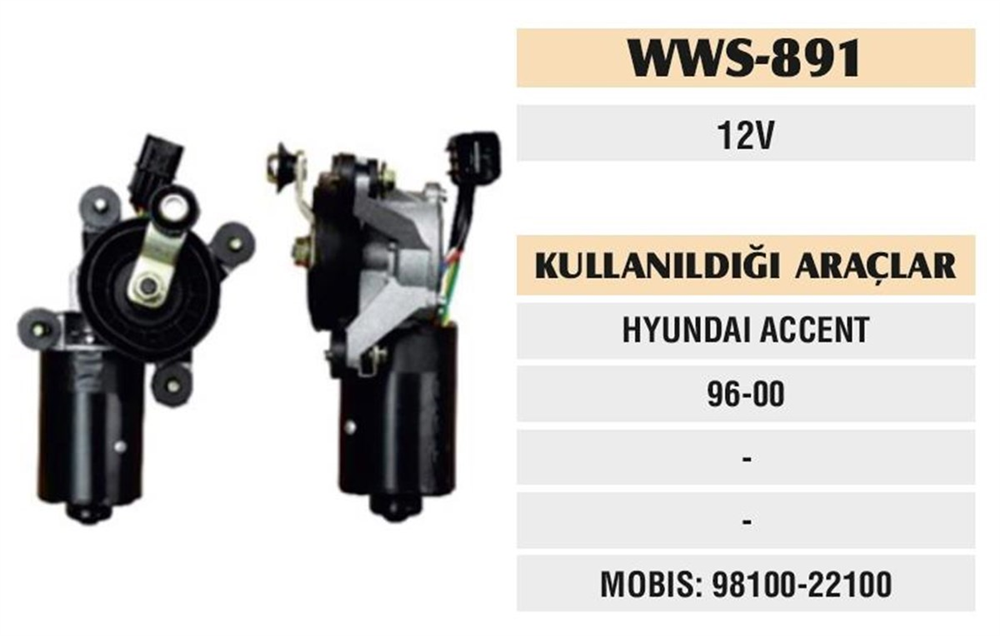 ITHSM891-Silecek Motoru