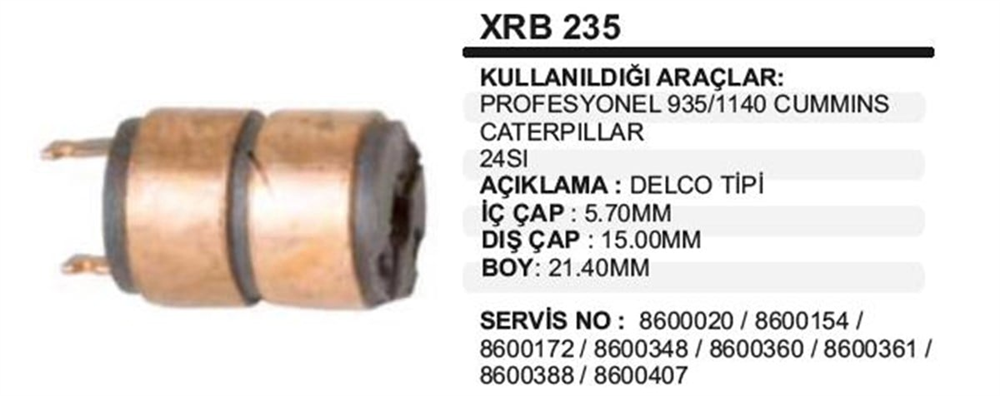 ITHXRB235-Rotor Bakırları