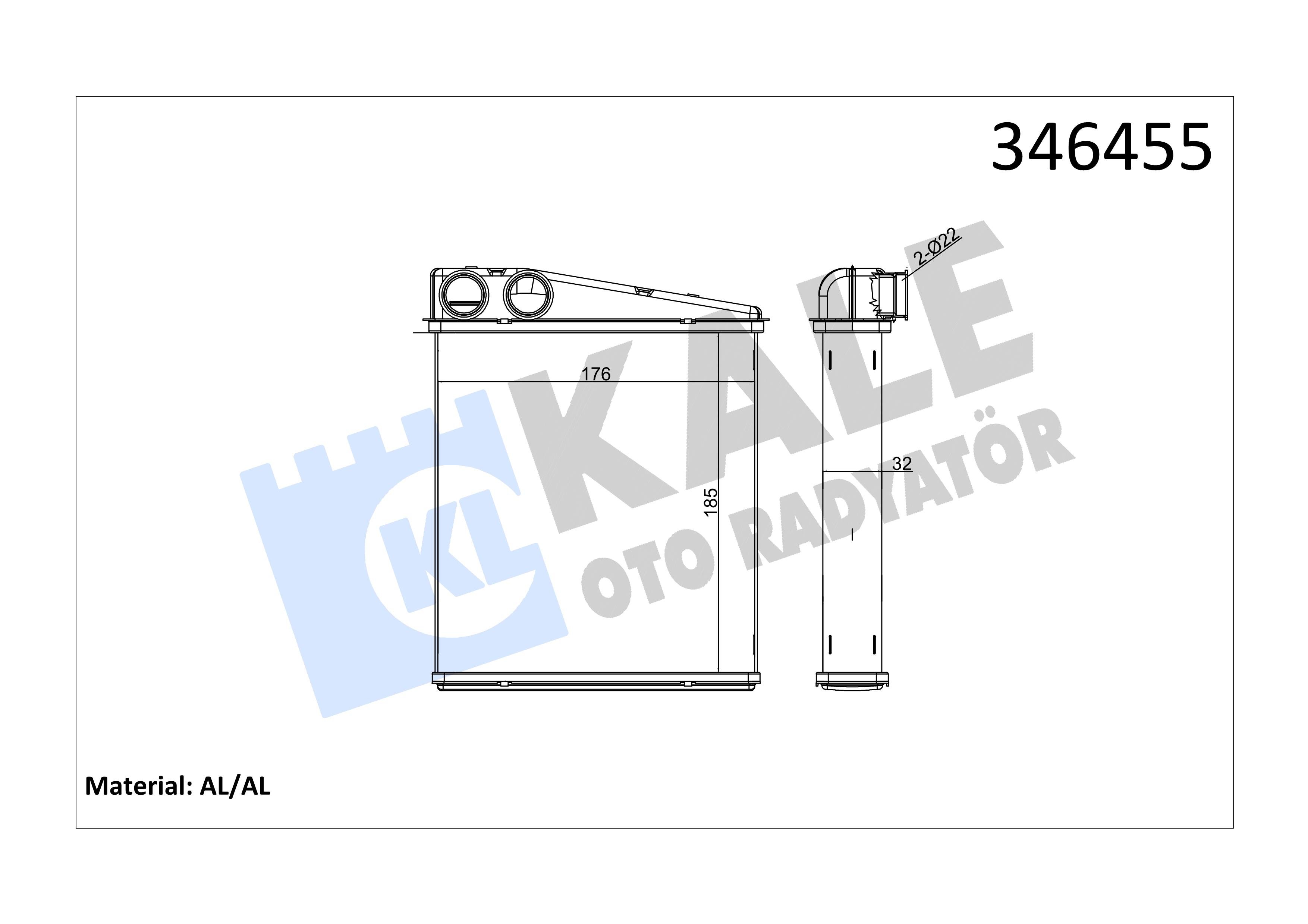 KALE346455-Kalorifer Radyatörü