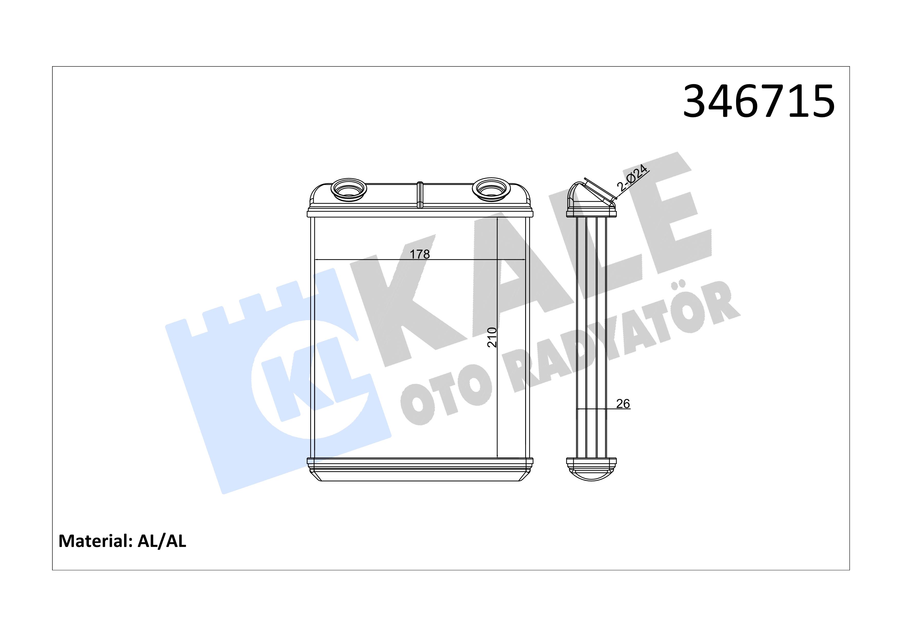KALE346715-Kalorifer Radyatörü
