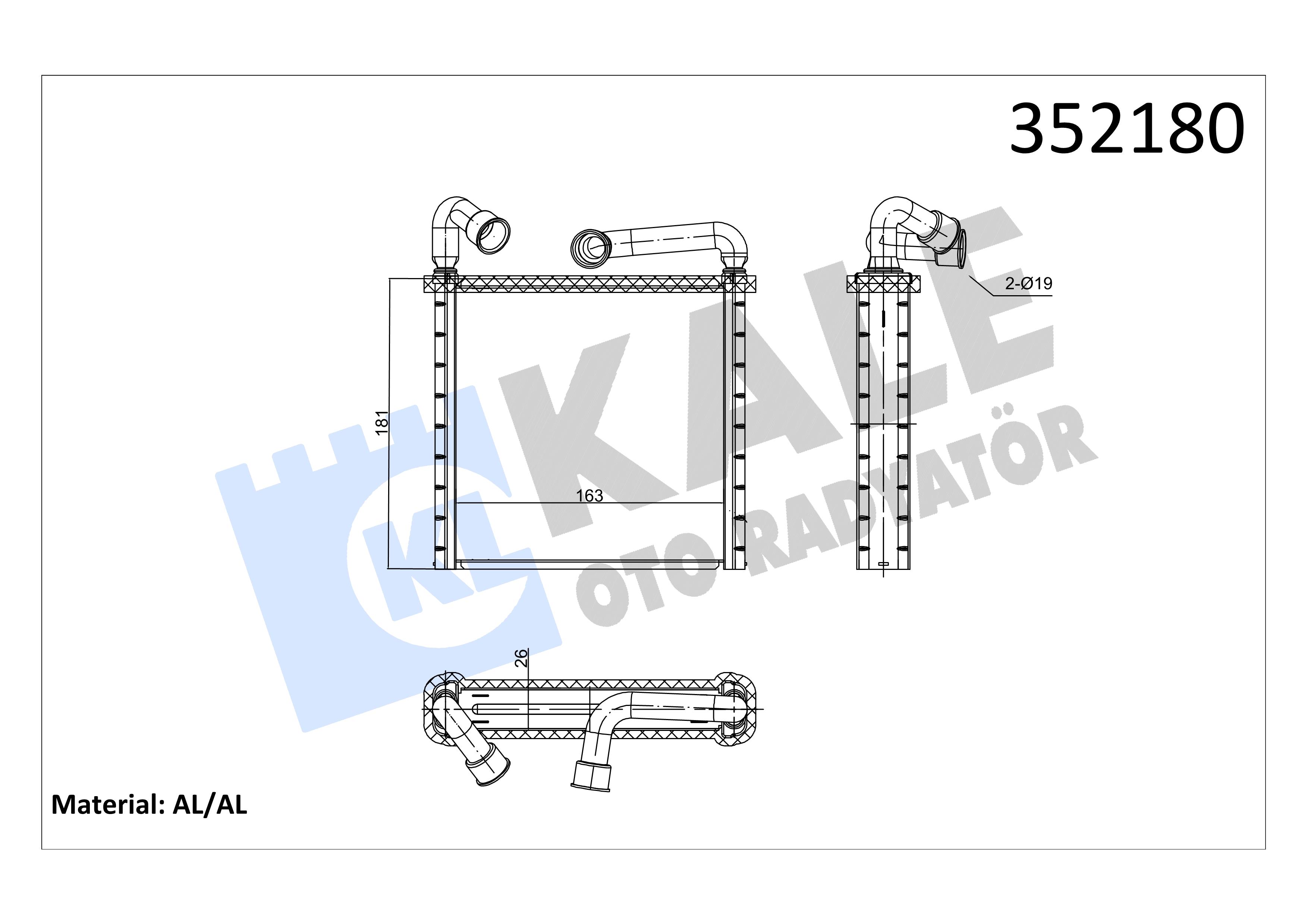 KALE352180-Kalorifer Radyatörü