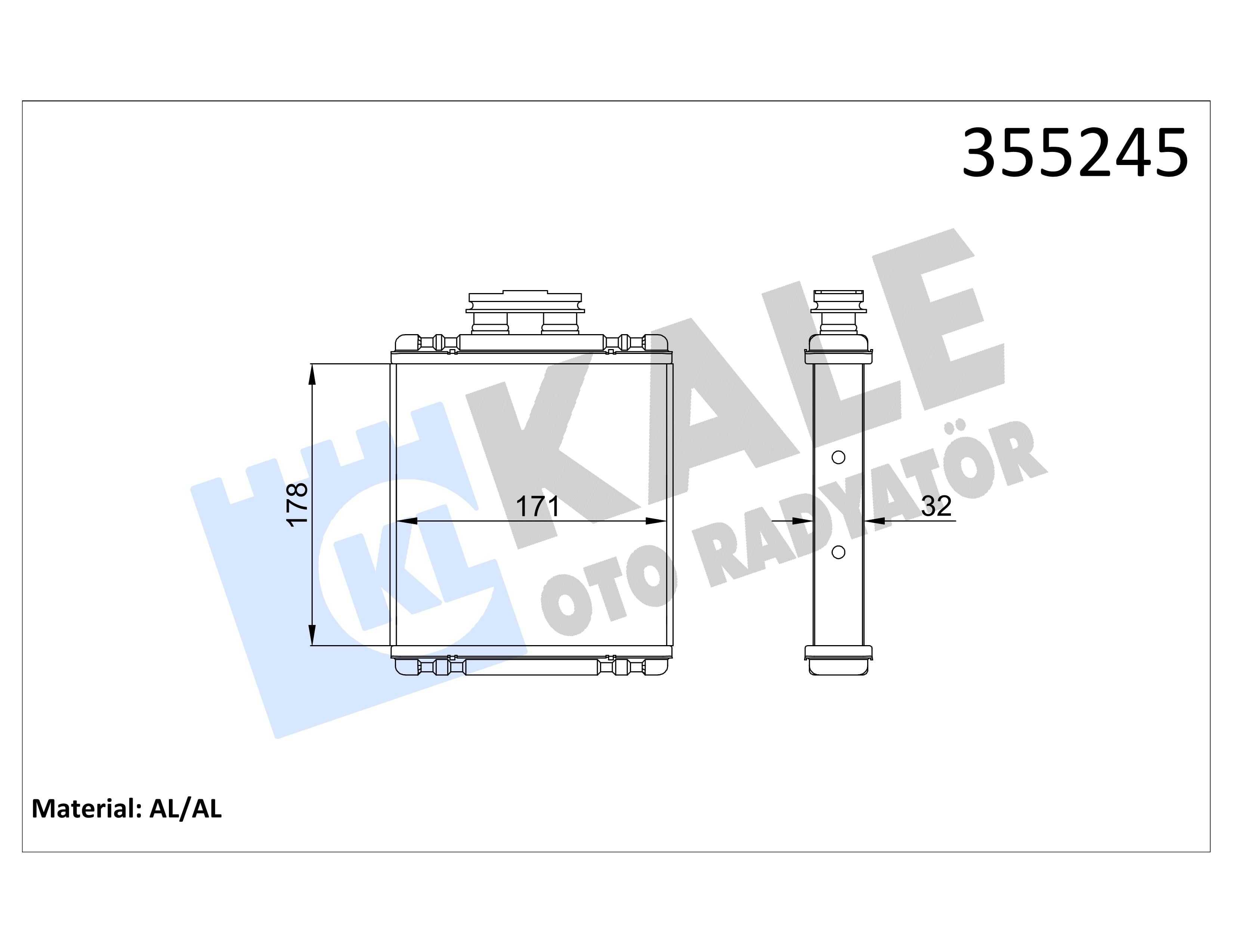 KALE355245-Kalorifer Radyatörü