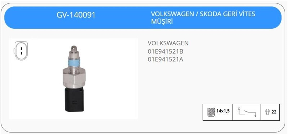 KLFGV140091-Geri Vites Müşürü