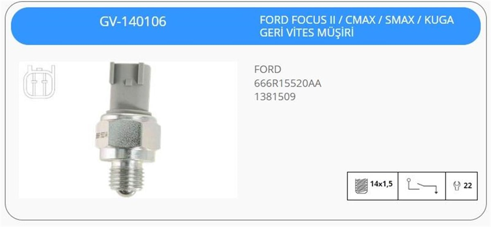 KLFGV140106-Geri Vites Müşürü